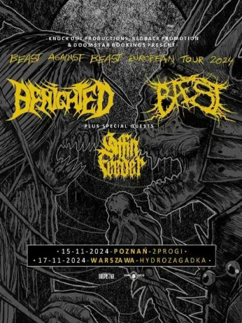 Warszawa Wydarzenie Koncert Benighted + Baest + Coffin Feeder