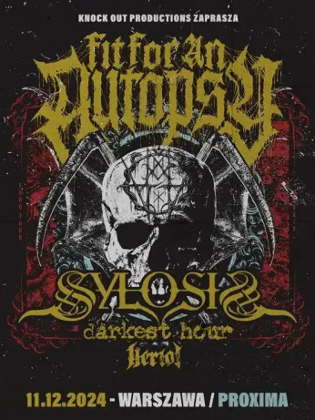 Warszawa Wydarzenie Koncert Fit For An Autopsy + Sylosis + Darkest Hour + Heriot