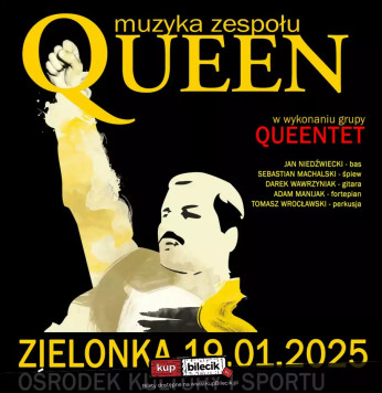 Zielonka Wydarzenie Koncert Muzyka zespołu Queen w wykonaniu grupy QUEENTET - ZIELONKA, Ośrodek Kultury i Sportu