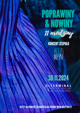 Warszawa Wydarzenie Koncert POPRAWINY & NOWINY | 11 urodziny | koncert zespołu Woda na Młyn