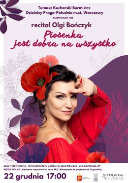 Warszawa Wydarzenie Koncert Piosenka jest dobra na wszystko - recital Olgi Bończyk z zespołem