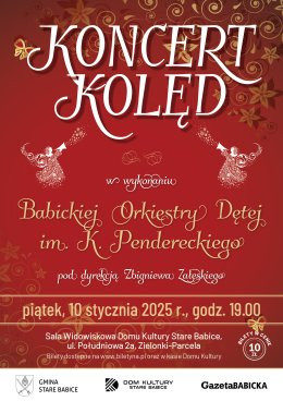 Zielonki-Parcela Wydarzenie Koncert Koncert Kolęd w wykonaniu Babickiej Orkiestry Dętej im. K. Pendereckiego