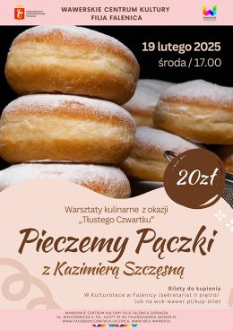 Warszawa Wydarzenie Inne wydarzenie Warsztaty kulinarne z Panią Kazią "Pieczemy pączki" w WCK Falenica