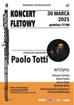 Warszawa Wydarzenie Koncert Koncert fletowy Paolo Totti