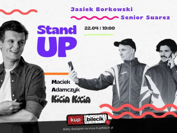 Warszawa Wydarzenie Stand-up Stand-up w Kicia Kocia / Maciek Adamczyk zaprasza: Suarez i Borkowski / 22.4.2026
