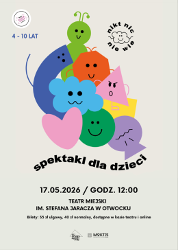 Otwock Wydarzenie Spektakl NIKT NIC NIE WIE - Maj 2026