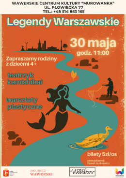 Warszawa Wydarzenie Inne wydarzenie Legendy Warszawskie w Murowance - spotkanie dla rodzin z dziećmi 4+
