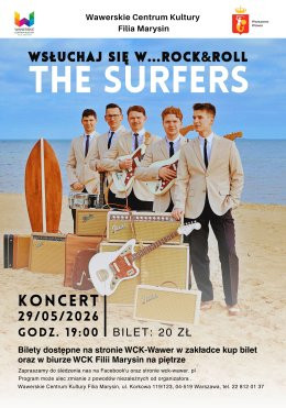 Warszawa Wydarzenie Koncert Wsłuchaj się w...Rock&roll. The Surfers