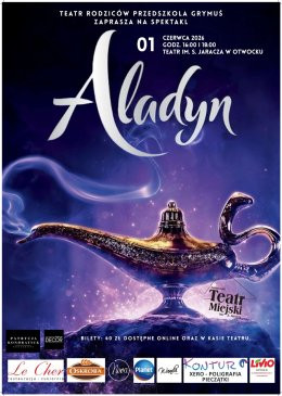 Otwock Wydarzenie Inne wydarzenie SPEKTAKL DLA DZIECI AMATORSKIEGO TEATRU RODZICÓW "ALADYN"