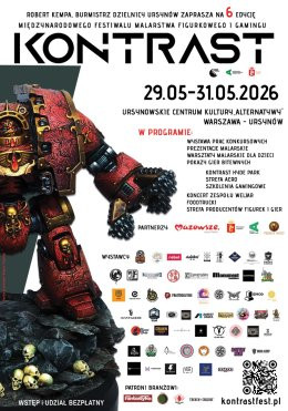Warszawa Wydarzenie Festiwal Kontrast 2026 | festiwal malarstwa figurkowego i gamingowego
