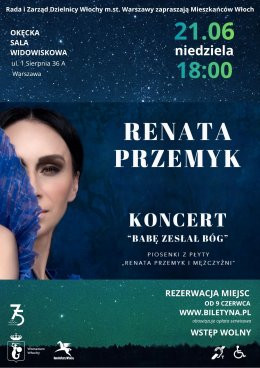 Warszawa Wydarzenie Koncert Babę zesłał Bóg - Renata Przemyk