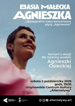 Warszawa Wydarzenie Koncert „Basia Małecka – pożegnalna trasa koncertowa płyty «Agnieszka»” | koncert z okazji 90. Rocznicy urod
