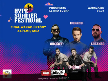 Warszawa Wydarzenie Koncert Hype Summer Festiwal 2026 - Impreza z lat 2000, której nie zapomnisz!
