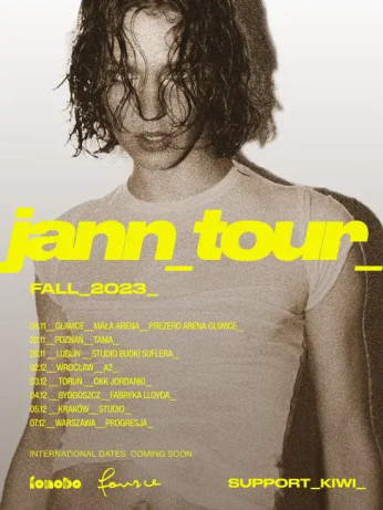 Warszawa Wydarzenie Koncert Jann Tour Fall 2023