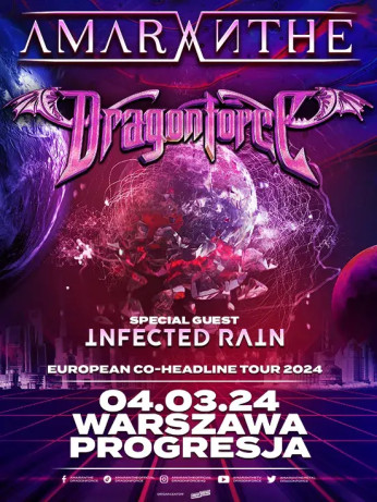 Warszawa Wydarzenie Koncert Amaranthe & Dragonforce - European Co-Headline Tour 2024