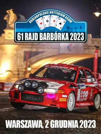 Warszawa Wydarzenie Sporty motorowe Karnet Kibica Rajd Barbórka 2023 (wysyłka po 15.11.2023)