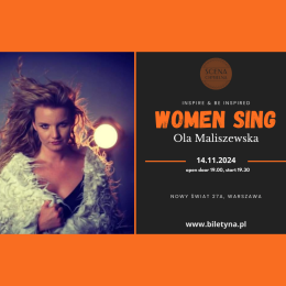 Warszawa Wydarzenie Koncert Women Sing - Ola Maliszewska