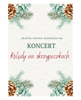 Józefów Wydarzenie Koncert Kolędy na skrzypeczkach - koncert świąteczny - Mokka