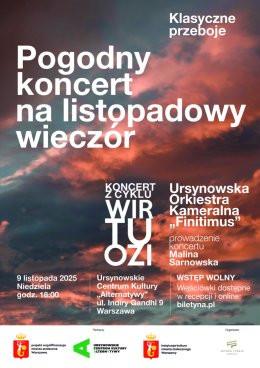 Warszawa Wydarzenie Koncert „Klasyczne przeboje” | pogodny koncert na listopadowy wieczór