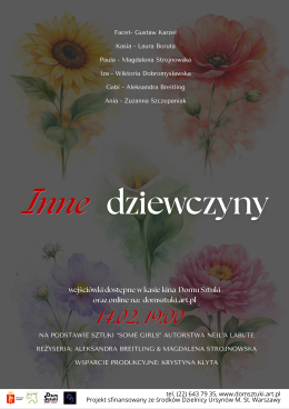 Warszawa Wydarzenie Spektakl Inne Dziewczyny - spektakl grupy teatralnej NEON