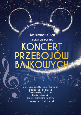 Otwock Wydarzenie Inne wydarzenie Bałwanek Olaf zaprasza - Koncert Przebojów Bajkowych