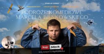 Warszawa Wydarzenie Stand-up Podróże Komediowe Marcela Bieńkowskiego- przemyślane żarty, lokalne ciekawostki, sympatyczne rozmowy