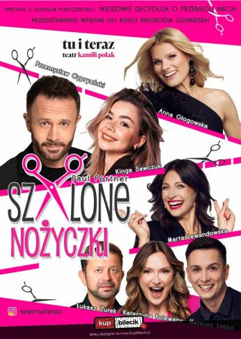 Mińsk Mazowiecki Wydarzenie Spektakl Szalone nożyczki - Teatr Tu i Teraz Brawurowa komedia kryminalna z aktywnym udziałem publiczności