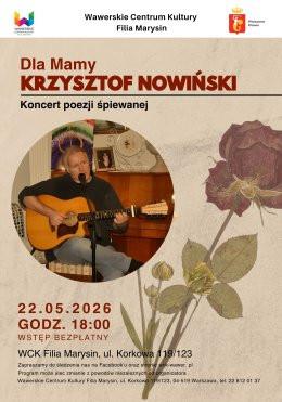 Warszawa Wydarzenie Koncert Krzysztof Nowiński. Koncert poezji śpiewanej