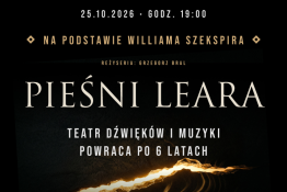 Warszawa Wydarzenie Spektakl “PIEŚNI LEARA” - na podstawie Szekspira