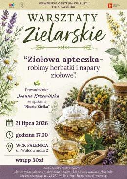 Warszawa Wydarzenie Inne wydarzenie Warsztaty zielarskie "Ziołowa apteczka" - robimy herbatki i napary ziołowe w WCK Falenica