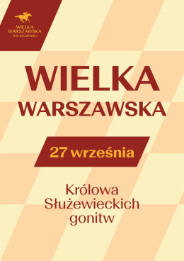Warszawa Wydarzenie Sport Wielka Warszawska - Wyścigi konne na Torze Służewiec 2026